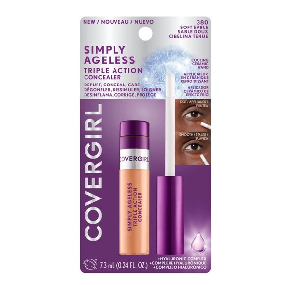 COVERGIRL Simply Ageless Triple Action Concealer - #380 Soft Sable - Picture 1 of 11